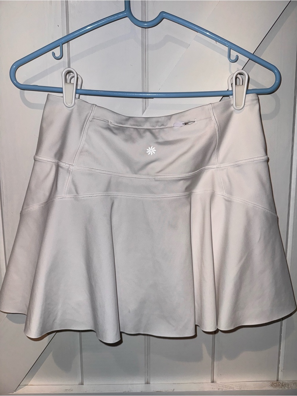 Athleta Ace Tennis Skort 13.5” White Pickleball Golf Athletic Skirt Size Small - Picture 2 of 5